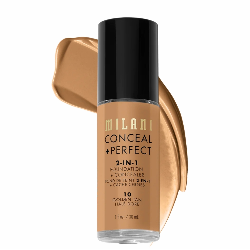💋 4/$20  Milani Conceal + Perfect 2-In-1 Foundation and Concealer(10 Golden T)